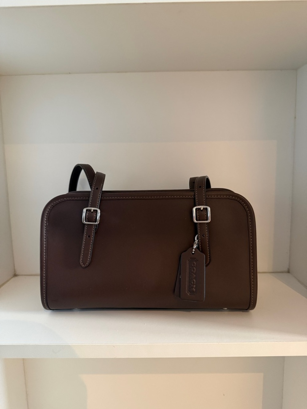 Coach Swing Zip in Maple/Silver